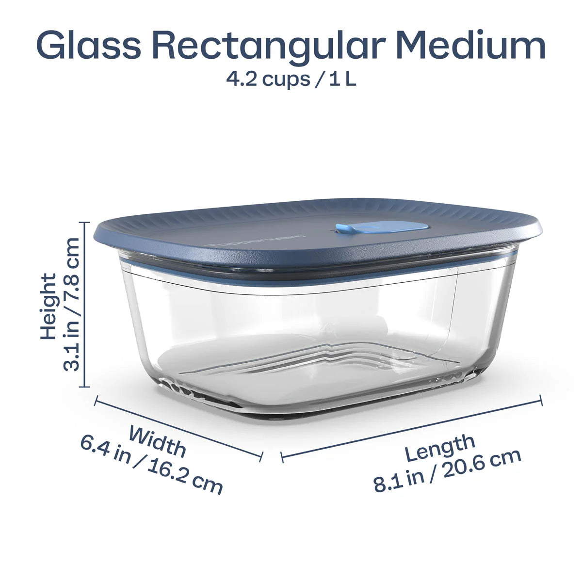 Tupperware Voila�?Glass Food Storage Containers | Set of 4