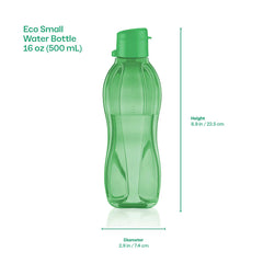 Tupperware Eco Reusable Water Bottles | Set of 5 | 16 oz / 500 mL Leakproof